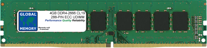 4GB DDR4 2666MHz PC4-21300 288-PIN ECC DIMM (UDIMM) MEMORY RAM FOR SUN SERVERS/WORKSTATIONS